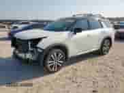 2023 Nissan Pathfinder Platinum with VIN 5N1DR3DHXPC274805, listed as a Copart auction lot 80574625 with 30,179 mi miles and Salvage title. Bid and sale history available at DreamBid. Image 1.