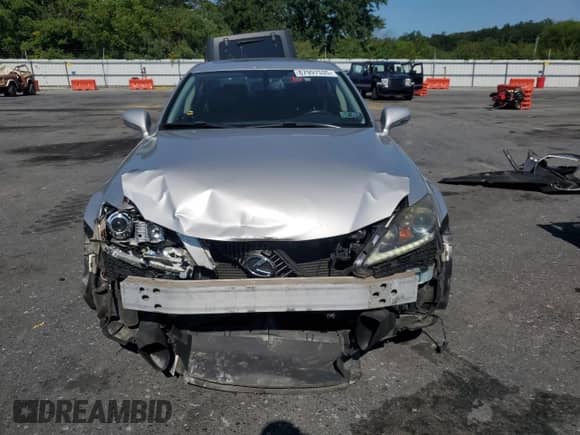 2012 Lexus IS 250 z VIN JTHCF5C23C5057255, wystawiony jako Copart lot #67997535 z przebiegiem 147 065 mil mil oraz Szkoda całkowita • Salvage title. Historia ofert i sprzedaży dostępna na DreamBid. Obrazek 5.