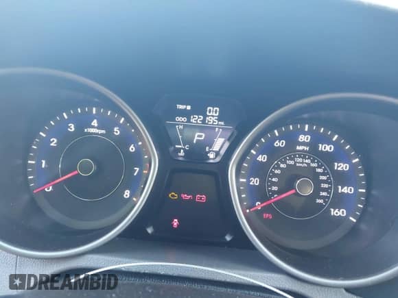 2013 Hyundai Elantra GLS with VIN 5NPDH4AE3DH346032, listed as a IAAI auction lot 43371862 with 122,195 mi miles and . Bid and sale history available at DreamBid. Image 7.