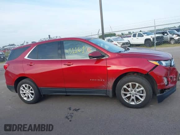 2020 Chevrolet Equinox LT with VIN 3GNAXUEV8LS564043, listed as a IAAI auction lot 43116175 with 76,962 mi miles and . Bid and sale history available at DreamBid. Image 13.