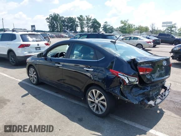 2021 Hyundai Accent Limited with VIN 3KPC34A65ME135499, listed as a IAAI auction lot 42810562 with 44,000 mi miles and . Bid and sale history available at DreamBid. Image 3.