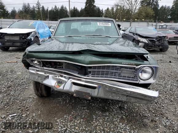 1973 Dodge Dart with VIN LH23G3R201429, listed as a Copart auction lot 51452005 with 80,874 mi miles and Salvage title. Bid and sale history available at DreamBid. Image 5.