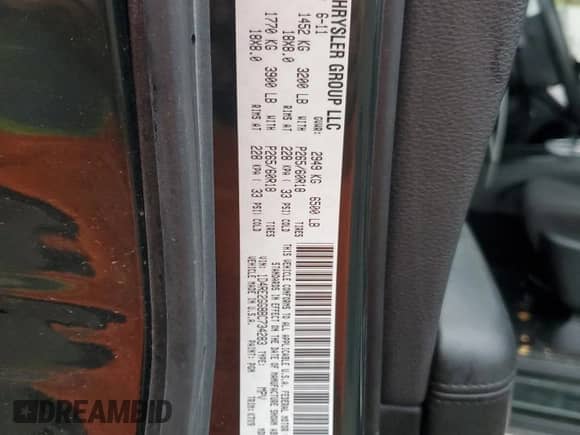 2011 Dodge Durango Express with VIN 1D4RE2GG8BC734283, listed as a Copart auction lot 69424035 with Not provided miles and Salvage title. Bid and sale history available at DreamBid. Image 13.