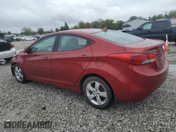 2013 Hyundai Elantra GLS with VIN 5NPDH4AE8DH386199, listed as a Copart auction lot 85355645 with Not provided miles and Salvage title. Bid and sale history available at DreamBid. Image 2.