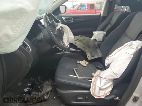 2017 Nissan Pathfinder S with VIN 5N1DR2MMXHC664036, listed as a Copart auction lot 81662125 with Not provided miles and Salvage title. Bid and sale history available at DreamBid. Image 7.