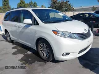 2015 Toyota Sienna XLE with VIN 5TDYK3DC3FS676841, listed as a IAAI auction lot 43497816 with 181,180 mi miles and . Bid and sale history available at DreamBid. Image 1.
