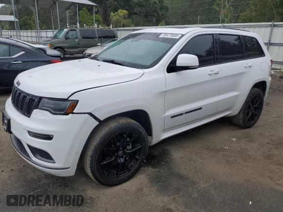 2018 Jeep Grand Cherokee Overland z VIN 1C4RJFCG0JC487703, wystawiony jako Copart lot #85475895 z przebiegiem 85 229 mil mil oraz Szkoda całkowita • Salvage title. Historia ofert i sprzedaży dostępna na DreamBid. Obrazek 1.
