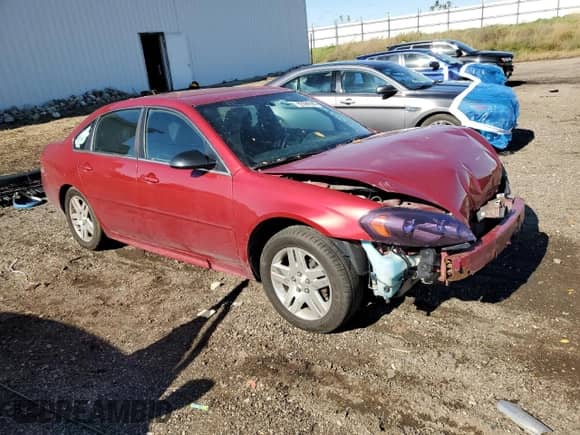 2012 Chevrolet Impala LT Retail with VIN 2G1WB5E30C1262350, listed as a Copart auction lot 82589385 with Not provided miles and Clean title. Bid and sale history available at DreamBid. Image 4.