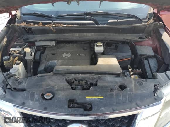 2013 Nissan Pathfinder SV with VIN 5N1AR2MNXDC655553, listed as a Copart auction lot 80648295 with 205,318 mi miles and Salvage title. Bid and sale history available at DreamBid. Image 12.