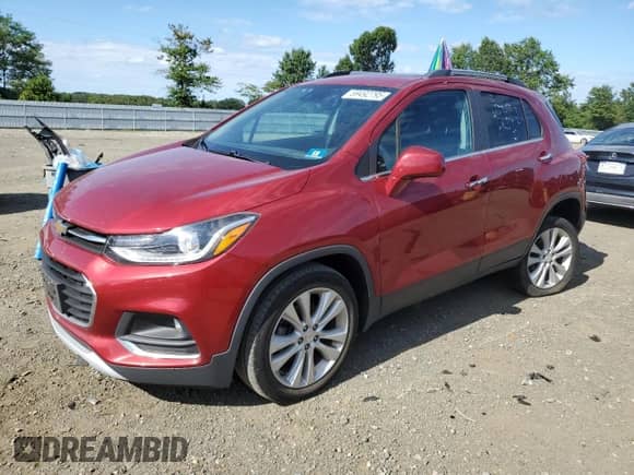 2020 Chevrolet Trax Premier z VIN 3GNCJRSB1LL261486, wystawiony jako Copart lot #69492795 z przebiegiem 63 267 mil mil oraz Szkoda całkowita • Salvage title. Historia ofert i sprzedaży dostępna na DreamBid. Obrazek 1.