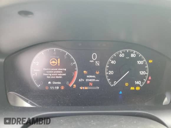 2024 Honda HR-V LX с VIN 3CZRZ1H3XRM702297, выставлен на аукционе Copart как лот 71457845 с пробегом 14 039 миль миль и Списание • Salvage title. История ставок и продаж доступна на DreamBid. Изображение 9.
