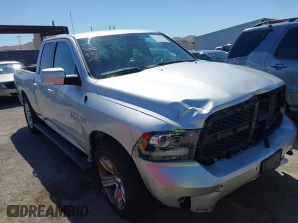 2015 Ram 1500 Sport with VIN 1C6RR6HT9FS624639, listed as a IAAI auction lot 43216774 with 149,824 mi miles and . Bid and sale history available at DreamBid. Image 1.