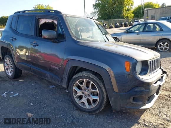 2017 Jeep Renegade Altitude with VIN ZACCJBBB8HPF06024, listed as a IAAI auction lot 43126200 with 72,525 mi miles and . Bid and sale history available at DreamBid. Image 1.
