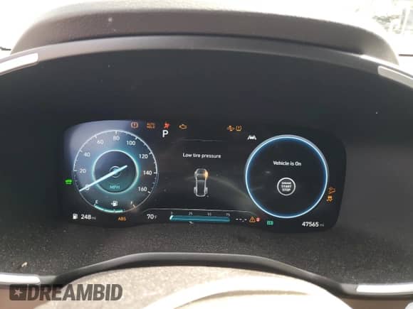 2022 Hyundai Santa Fe Limited with VIN KM8S7DA20NU050744, listed as a Copart auction lot 52359535 with 47,565 mi miles and Salvage title. Bid and sale history available at DreamBid. Image 9.