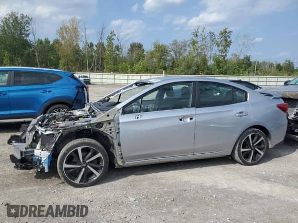 2021 Subaru Impreza Special Sports with VIN 4S3GKAL65M3603965, listed as a Copart auction lot 71265645 with 81,038 mi miles and Salvage title. Bid and sale history available at DreamBid. Image 1.