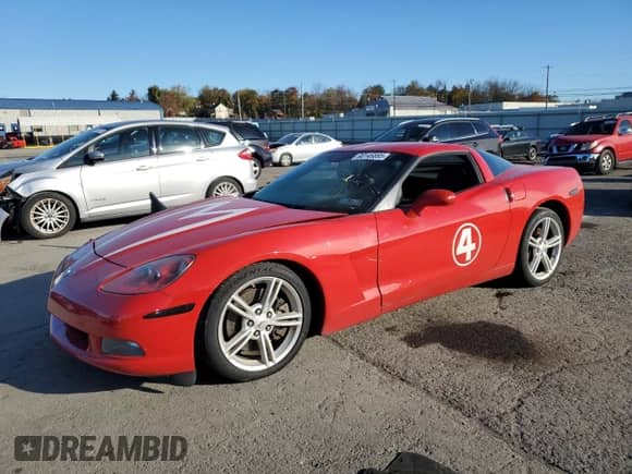 2008 Chevrolet Corvette with VIN 1G1YY26W785118816, listed as a Copart auction lot 90146895 with 54,040 mi miles and Salvage title. Bid and sale history available at DreamBid. Image 1.