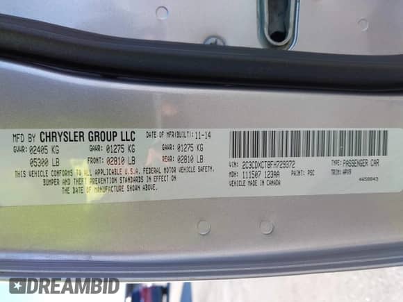 2015 Dodge Charger RT с VIN 2C3CDXCT8FH729372, выставлен на аукционе IAAI как лот 43581077 с пробегом 245 098 миль миль и . История ставок и продаж доступна на DreamBid. Изображение 9.