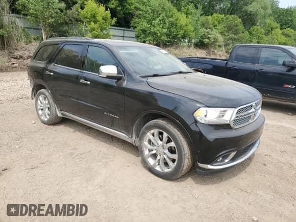 2018 Dodge Durango Citadel Anodized Platinum with VIN 1C4SDJET7JC328067, listed as a Copart auction lot 60412275 with 106,683 mi miles and Clean title. Bid and sale history available at DreamBid. Image 4.