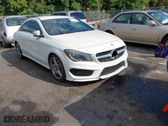 2015 Mercedes-Benz CLA 250 with VIN WDDSJ4GB2FN191247, listed as a IAAI auction lot 43212351 with 126,614 mi miles and . Bid and sale history available at DreamBid. Image 1.