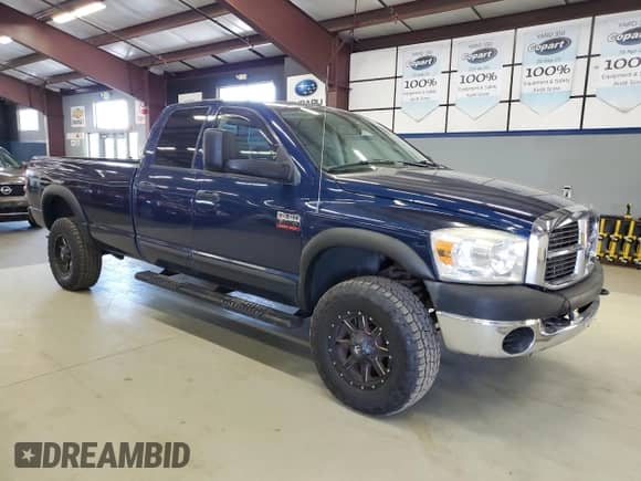 2008 Dodge 2500 SLT with VIN 3D7KS28A68G117607, listed as a Copart auction lot 80889005 with 195,447 mi miles and Clean title. Bid and sale history available at DreamBid. Image 4.