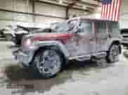 2021 Jeep Wrangler Unlimited 80th Anniversary with VIN 1C4HJXDG2MW724341, listed as a Copart auction lot 46467105 with 43,149 mi miles and Salvage title. Bid and sale history available at DreamBid. Image 1.