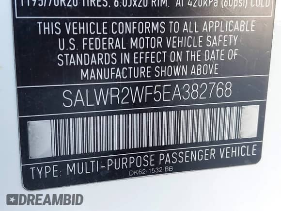 2014 Land Rover Range Rover Sport HSE z VIN SALWR2WF5EA382768, wystawiony jako IAAI lot #42919149 z przebiegiem 106 102 mil mil oraz . Historia ofert i sprzedaży dostępna na DreamBid. Obrazek 9.