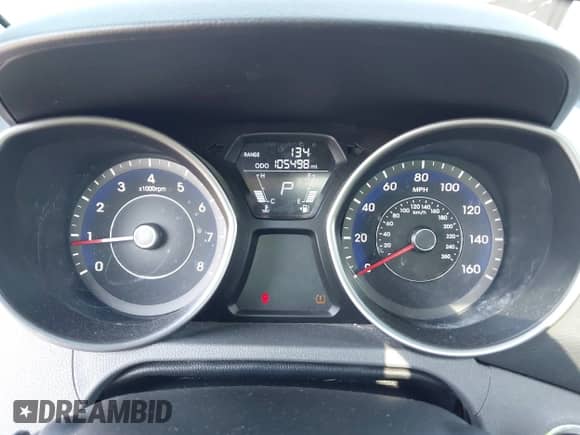 2012 Hyundai Elantra Limited with VIN 5NPDH4AE7CH098415, listed as a IAAI auction lot 42648405 with 105,498 mi miles and . Bid and sale history available at DreamBid. Image 7.