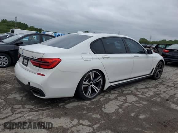 2019 BMW 7 Series 750i xDrive with VIN WBA7F2C50KB240685, listed as a Copart auction lot 57535395 with 66,300 mi miles and Clean title. Bid and sale history available at DreamBid. Image 3.
