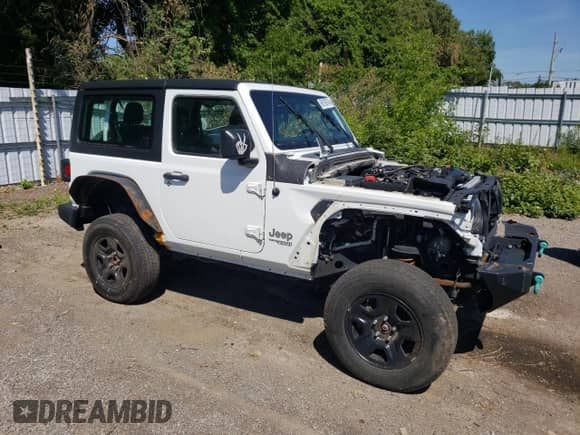 2020 Jeep Wrangler Sport S with VIN 1C4GJXAG6LW112769, listed as a Copart auction lot 66199745 with 143,097 mi miles and Salvage title. Bid and sale history available at DreamBid. Image 4.