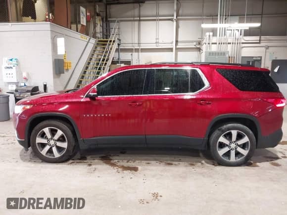2019 Chevrolet Traverse LT z VIN 1GNEVHKW1KJ202163, wystawiony jako IAAI lot #42535619 z przebiegiem 126 057 mil mil oraz . Historia ofert i sprzedaży dostępna na DreamBid. Obrazek 13.