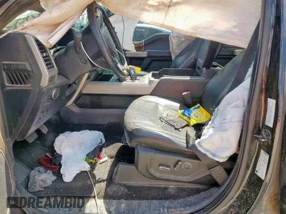 2018 Ford F-150 Lariat z VIN 1FTEW1E50JFB80304, wystawiony jako Copart lot #81345365 z przebiegiem Nie podano mil oraz Szkoda całkowita • Salvage title. Historia ofert i sprzedaży dostępna na DreamBid. Obrazek 7.