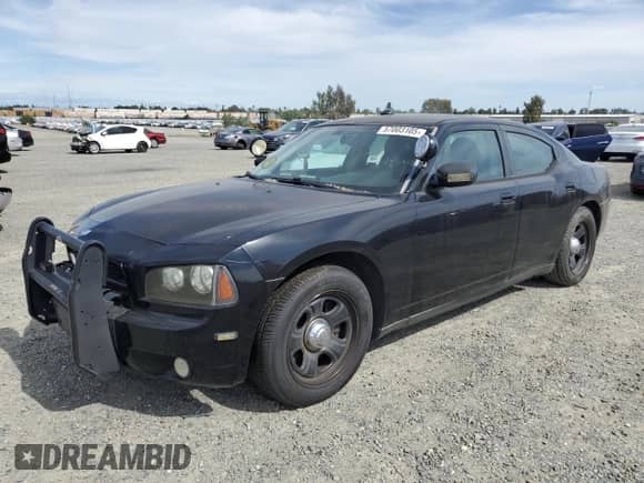 2007 Dodge Charger Police z VIN 2B3LA43H87H845723, wystawiony jako Copart lot #57003105 z przebiegiem 113 271 mil mil oraz Czysty tytuł • Clean title. Historia ofert i sprzedaży dostępna na DreamBid. Obrazek 1.