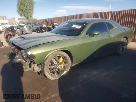 2022 Dodge Challenger GT with VIN 2C3CDZJG6NH160554, listed as a Copart auction lot 71972195 with 45,999 mi miles and Salvage title. Bid and sale history available at DreamBid. Image 1.