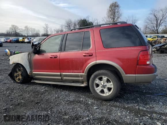 2003 Ford Explorer Eddie Bauer z VIN 1FMZU74K63UB65107, wystawiony jako Copart lot #80965724 z przebiegiem Nie podano mil oraz Szkoda całkowita • Salvage title. Historia ofert i sprzedaży dostępna na DreamBid. Obrazek 2.