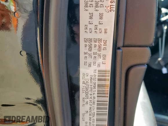 2017 Jeep Grand Cherokee Overland with VIN 1C4RJFCG0HC834375, listed as a Copart auction lot 85707185 with 138,240 mi miles and Salvage title. Bid and sale history available at DreamBid. Image 12.