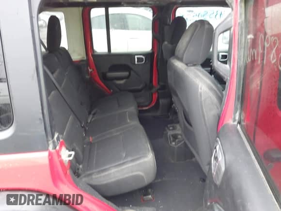 2021 Jeep Wrangler Unlimited Sport with VIN 1C4HJXKN5MW602803, listed as a IAAI auction lot 43550507 with 85,899 mi miles and . Bid and sale history available at DreamBid. Image 8.