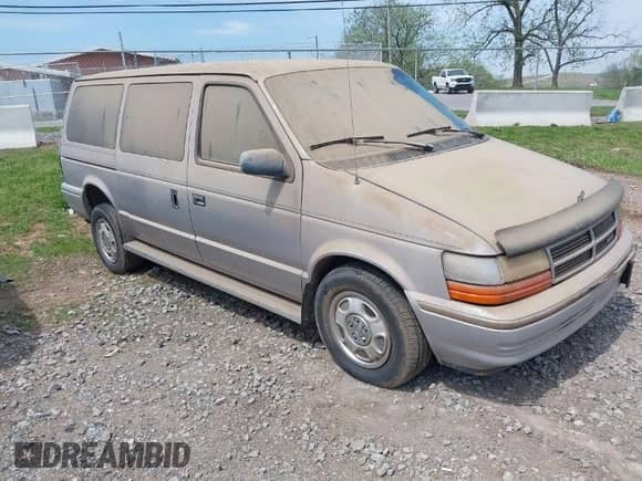 1991 Dodge Grand Caravan with VIN 1B4GK54R6MX632977, listed as a IAAI auction lot 42063934 with 130,812 mi miles and . Bid and sale history available at DreamBid. Image 1.