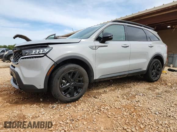 2023 Kia Sorento X-Line S with VIN 5XYRLDLCXPG165747, listed as a Copart auction lot 70347825 with 29,407 mi miles and Salvage title. Bid and sale history available at DreamBid. Image 1.