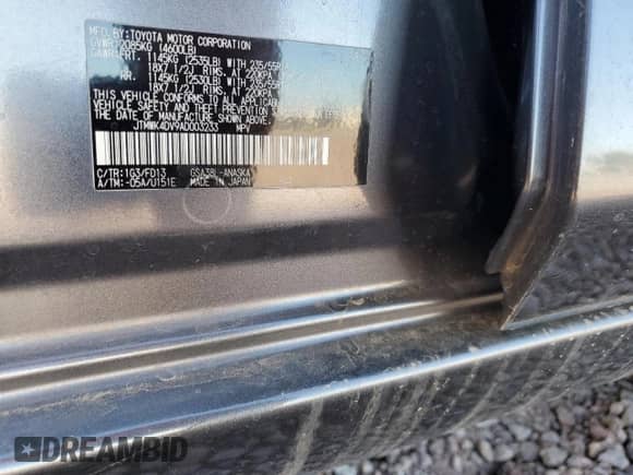 2010 Toyota RAV4 Sport с VIN JTMWK4DV9AD003233, выставлен на аукционе Copart как лот 53918805 с пробегом 147 127 миль миль и Списание • Salvage title. История ставок и продаж доступна на DreamBid. Изображение 13.