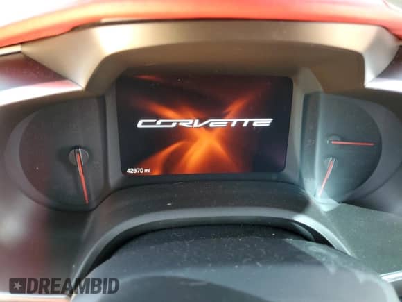 2016 Chevrolet Corvette 3LT with VIN 1G1YF2D70G5100206, listed as a Copart auction lot 52428455 with 42,870 mi miles and Salvage title. Bid and sale history available at DreamBid. Image 9.