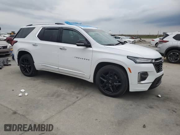 2023 Chevrolet Traverse Premier с VIN 1GNERKKW4PJ314660, выставлен на аукционе Copart как лот 57598945 с пробегом 15 273 миль миль и Списание • Salvage title. История ставок и продаж доступна на DreamBid. Изображение 4.