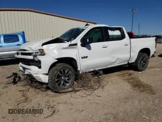 2022 Chevrolet Silverado 1500 RST z VIN 1GCUDEET1NZ599080, wystawiony jako Copart lot #48054855 z przebiegiem Nie podano mil oraz Szkoda całkowita • Salvage title. Historia ofert i sprzedaży dostępna na DreamBid. Obrazek 1.