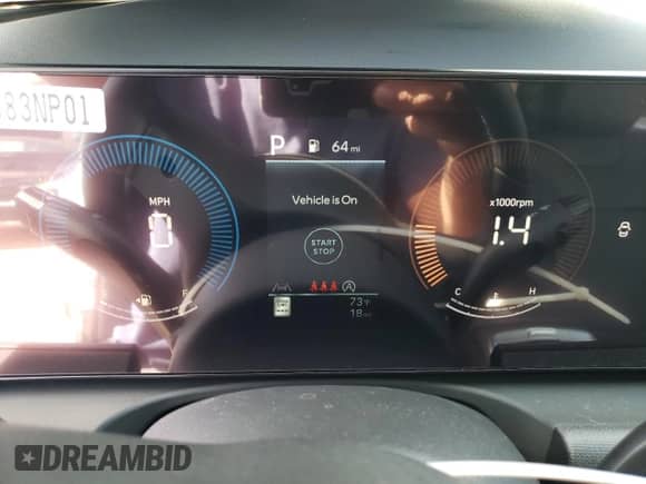 2025 Hyundai Tucson SEL with VIN 5NMJFCDE1SH497492, listed as a Copart auction lot 70523465 with 18 mi miles and Salvage title. Bid and sale history available at DreamBid. Image 9.