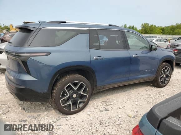 2025 Chevrolet Traverse AWD High Country z VIN 1GNEVKRS4SJ151855, wystawiony jako Copart lot #58994895 z przebiegiem 3 053 mil mil oraz Szkoda całkowita • Salvage title. Historia ofert i sprzedaży dostępna na DreamBid. Obrazek 3.