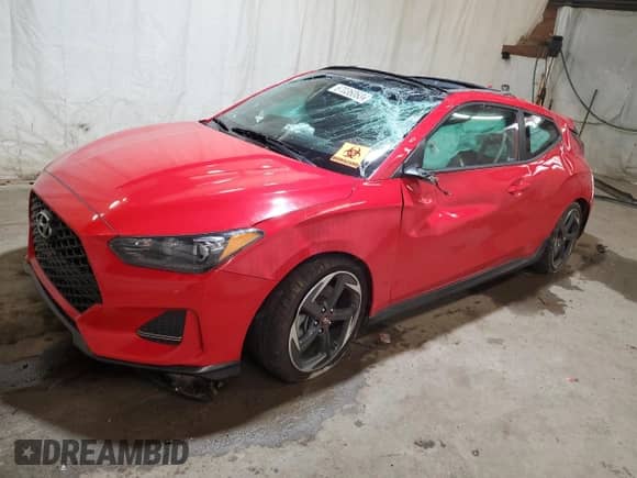 2019 Hyundai Veloster Turbo R-Spec z VIN KMHTH6AB8KU013806, wystawiony jako Copart lot #67036063 z przebiegiem 15 599 mil mil oraz . Historia ofert i sprzedaży dostępna na DreamBid. Obrazek 1.
