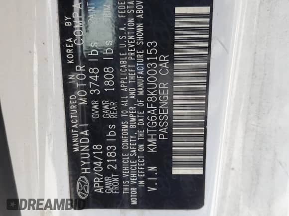 2019 Hyundai Veloster 2.0 z VIN KMHTG6AF8KU003153, wystawiony jako Copart lot #69973973 z przebiegiem 65 560 mil mil oraz . Historia ofert i sprzedaży dostępna na DreamBid. Obrazek 12.