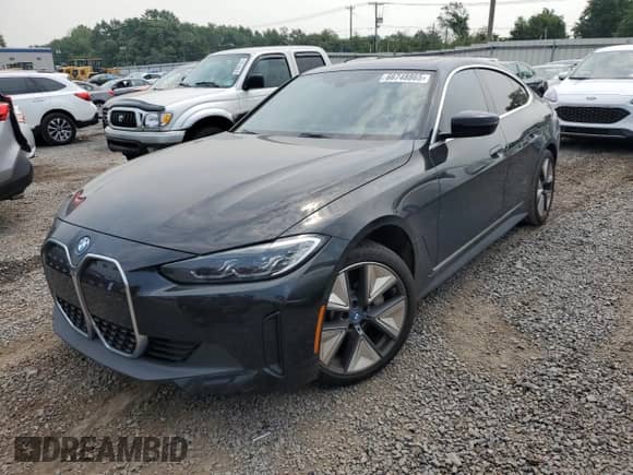 2023 BMW i4 eDrive35 with VIN WBY43AW0XPFP92914, listed as a Copart auction lot 66748865 with 32,088 mi miles and Salvage title. Bid and sale history available at DreamBid. Image 1.