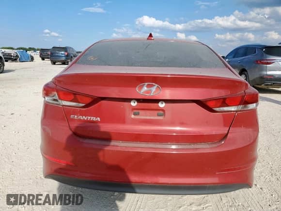 2017 Hyundai Elantra SE with VIN KMHD84LF4HU192329, listed as a Copart auction lot 81797625 with 67,465 mi miles and Salvage title. Bid and sale history available at DreamBid. Image 6.