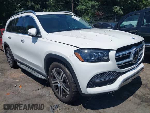 2021 Mercedes-Benz GLS 450 with VIN 4JGFF5KE3MA443561, listed as a IAAI auction lot 42874228 with 62,048 mi miles and . Bid and sale history available at DreamBid. Image 1.