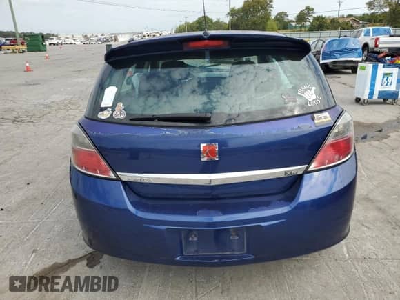 2008 Saturn Astra XR with VIN W08AT671285075528, listed as a Copart auction lot 72052755 with Not provided miles and Salvage title. Bid and sale history available at DreamBid. Image 6.